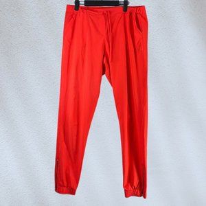 ALBION Pants Womens Large Tall Jetsetters Zipper Ankle Jogger Orange